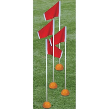 FIRST TEAM First Team FT4025TF Steel Official Soccer Corner Flags for Turf Fields FT4025TF